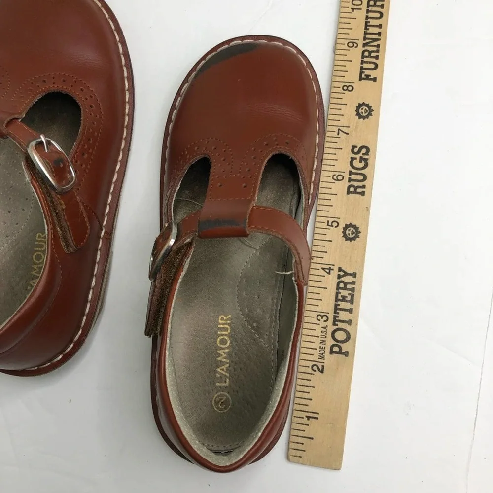 L'AMOUR Frances T-Strap Perforated Mary Jane Shoe - Picture 14 of 16